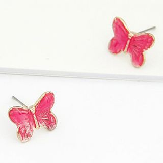 EUR € 1.46   farfalla rosa acrilico orecchini, Gadget a Spedizione