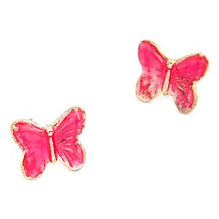 EUR € 1.46   farfalla rosa acrilico orecchini, Gadget a Spedizione