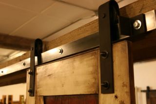 Industrial Barn Door Hardware Barn Red Finish Sliding Door Saves Space
