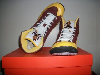 RARE CUSTOM ASU NIKE INFLICT WRESTLING SHOES SZ 11 5 ONLY ONES EVER