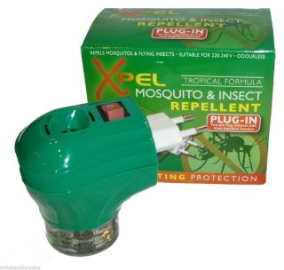 Xpel Mosquito Insect Repellent Plug in Two Pin Plug Long Lasting