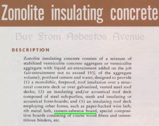  Vermiculite Insulating Cement Asbestos Boards Ruberoid Insulation Roof