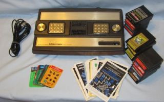 Mattel Intellivision Console 17 Games 10 1 2 Overlays 12 Instructions