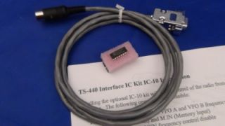 Kenwood IC10 Chipset Interface Cable TS440 R 5000 30 Day Warrantee