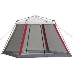 Coleman 10 x 10 Instant Up Screened Camping Canopy Shelter Red