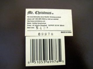 Mr Christmas Symphonium Inspirational Music Box With 10 Disks EUC