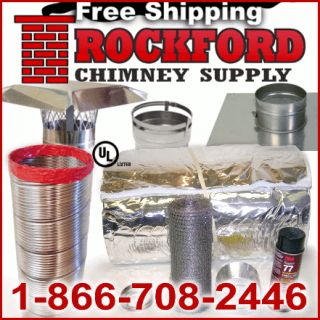  (Titanium) Relining Chimney System And Insulation Kit All In One