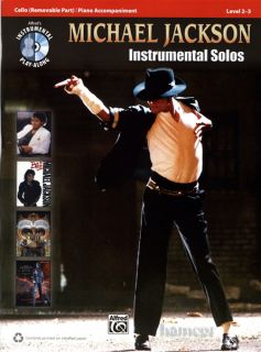 Michael Jackson Instrumental Solos Cello Music Book CD