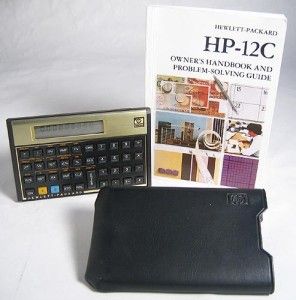 HP 12 C Financial Calculator w Manual
