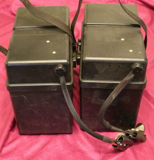 INVACARE ACTION POWER 9000 24 V WHEELCHAIR GELL BATTERY BOXES W CABLES