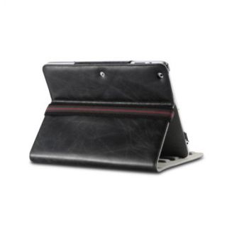 Acase Vintage Leather Stand Case for iPad 2 3G WiFi Blk