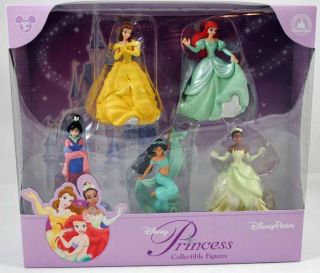 Disney Parks Princess Playset Figurine Set Cake Topper Belle Mulan