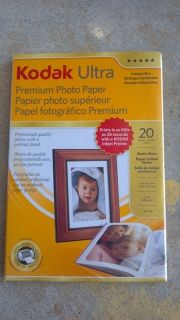 Kodak Ultra Premium Photo Paper Instant Dry Gloss 20 Sheet of 4x6