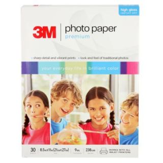 30 Sheets 3M Premium Photo Paper High Gloss Inkjet Universal 8 5 x 11