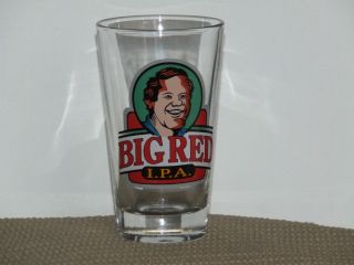 Big Red IPA Beer Pint Glass RAM Restaurant and Brewery Indiana
