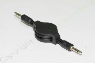  Auxiliary Retractable Cable iPhone 4 4S 5 iPod Touch Car Audio Stereo