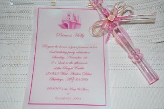 Quinceanera Birthday Invitation in Scroll Tubes Customizable