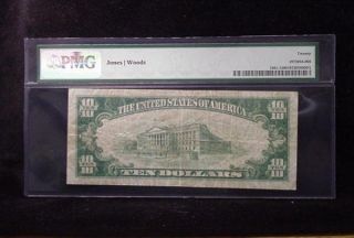 12460 1929 $10 First National Bank Inwood NY PMG 20 Very Fine