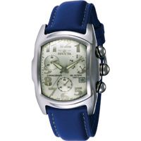 INVICTA 2183 SILVER DIAL BLUE LEATHER BAND LUPAH DRAGON MENS