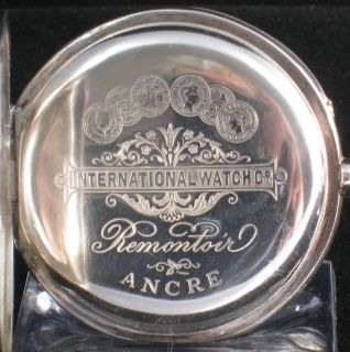 International Watch Co IWC Silver Pocket Watch