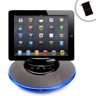  Tablet Speaker Stand w/ Blue LED for Apple iPhone 5, iPad 3, iPad Mini