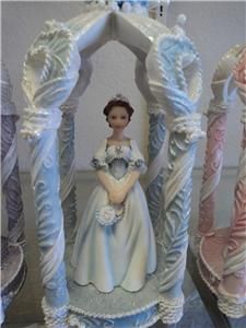 Mis Quince Años Quinceanera Doll Gazebo Cake Topper
