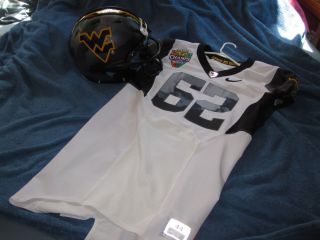 West Virginia 2010 Pro Combat Schutt ION 4D Game Used Football Helmet