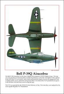 Bell P 39Q Airacobra Tuskegee Airmen Print by Jerry Taliaferro