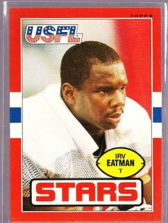 Irv Eatman Stars UCLA Bruins 1985 Topps USFL