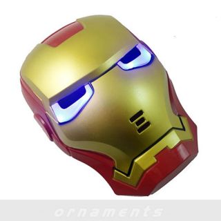 Movie Charcter Toy Plastic Iron man Mask Eyes Light Up Masks for