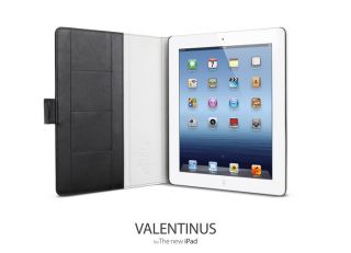 SGP The New iPad 3rd Generation Leather Case Valentinus Series Black