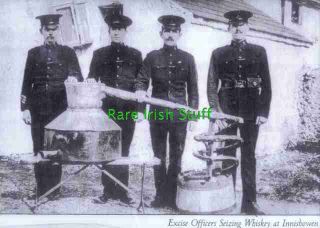Officers Seizing Irish Whiskey at Innishown Donegal