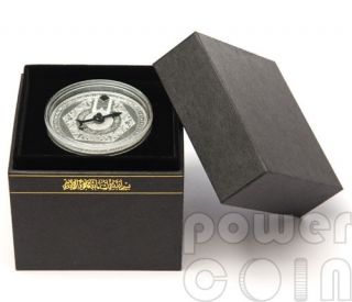 Mecca Qibla Kaaba Compass Magnetic Silver Coin 1000 Francs Niger 2012