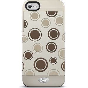 iSkin Vibes Hard Shell Case for iPhone 5 Brown Dots