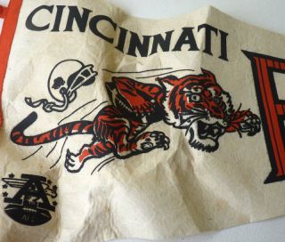 Vtg Cincinnati Bengals Ohio Sports Football Pennant AFL