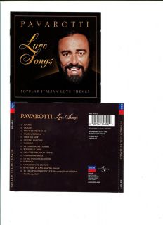 Pavarotti Love Songs Popular Italian Love Themes Audio Music CD RARE