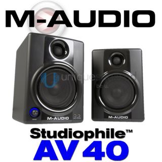 Audio Studiophile AV 40 AV40 Studio Desktop Speakers