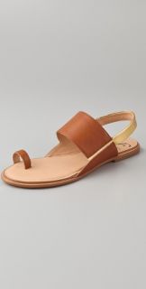 Diane von Furstenberg Klee Toe Ring Flat Sandals