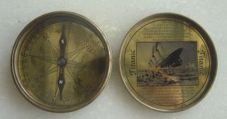 Titanic SHIP Thomas J Evans Nautical Brass Compass