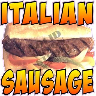 14 Italian Sausage Hot Dog Concession Trailer Truck Fast Food Vinyl