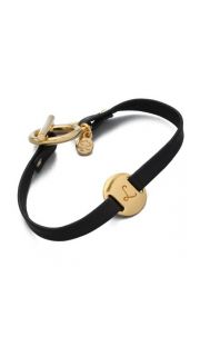 Gorjana Alphabet Leather Bracelet