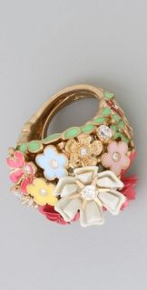 Juicy Couture Flower Punk Cluster Ring