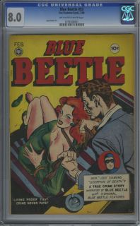  BEETLE #53 (1948) CGC VF 8.0 OFF WHITE TO WHITE Pages   JACK KAMEN art