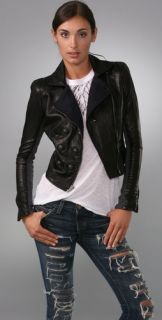 A.L.C. Leather Military Jacket