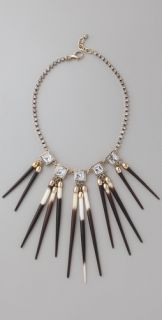 Lulu Frost Short Crystal Quill Necklace