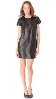 Diane von Furstenberg Medya Cutout Leather Dress