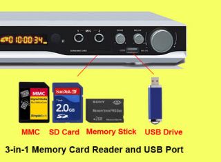 iView 3000KR DVD MPEG4 CDG Karaoke Player USB SD Reader