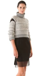No. 21 Cropped Turtleneck Sweater