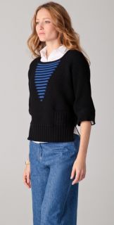 Sonia Rykiel Sweater with Contrast Stitching