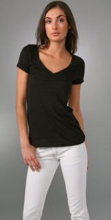 Juicy Couture Burnout V Neck Tee